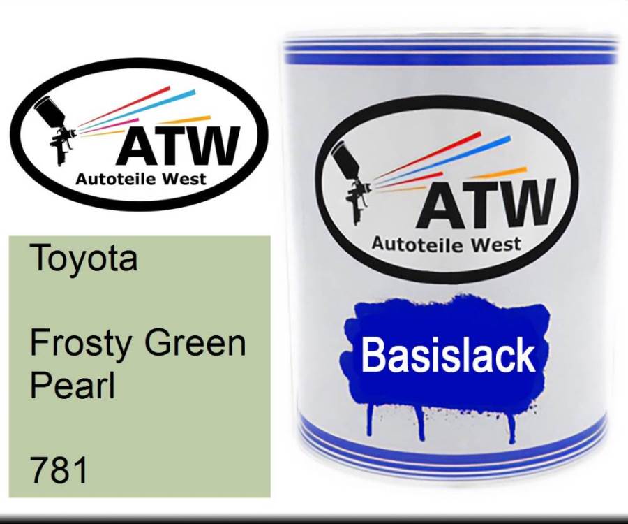 Toyota, Frosty Green Pearl, 781: 1L Lackdose, von ATW Autoteile West.